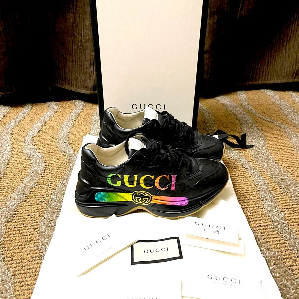 100% Authentic Gucci Rhyton Sneakers